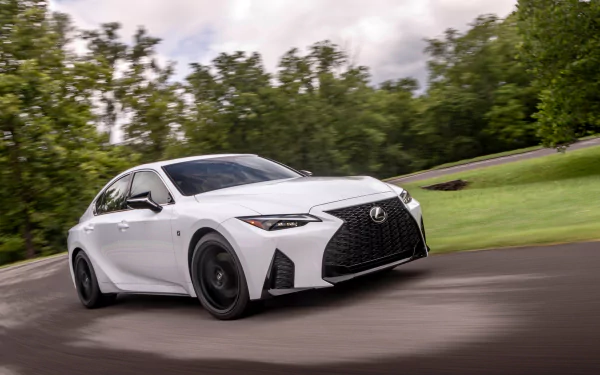white car car Lexus Lexus IS vehicle Lexus IS 350 F Sport HD Desktop Wallpaper | Background Image