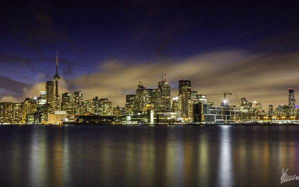 light night city Canada man made Toronto HD Desktop Wallpaper | Background Image