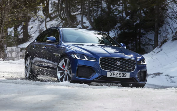 winter Jaguar (Car) car vehicle Jaguar XF HD Desktop Wallpaper | Background Image