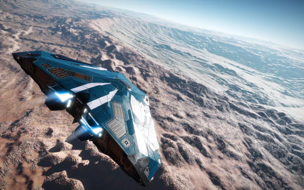  Cobra MkIII flying through the atmosphere