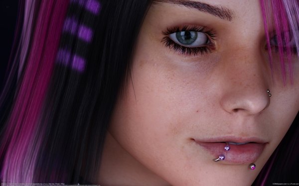 Women Face Piercing HD Wallpaper | Background Image