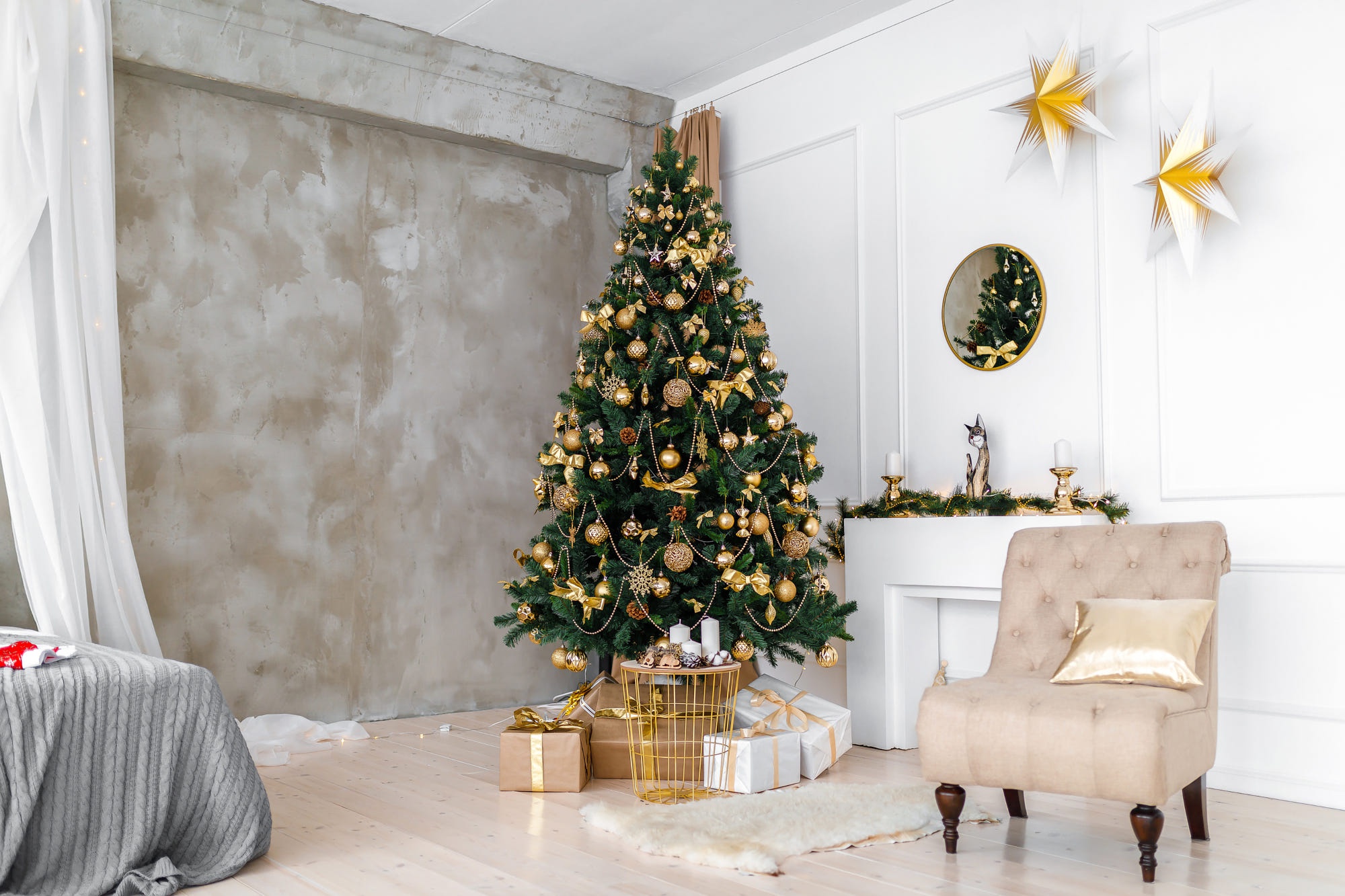 Download Christmas Tree Christmas Ornaments Room Holiday Christmas HD