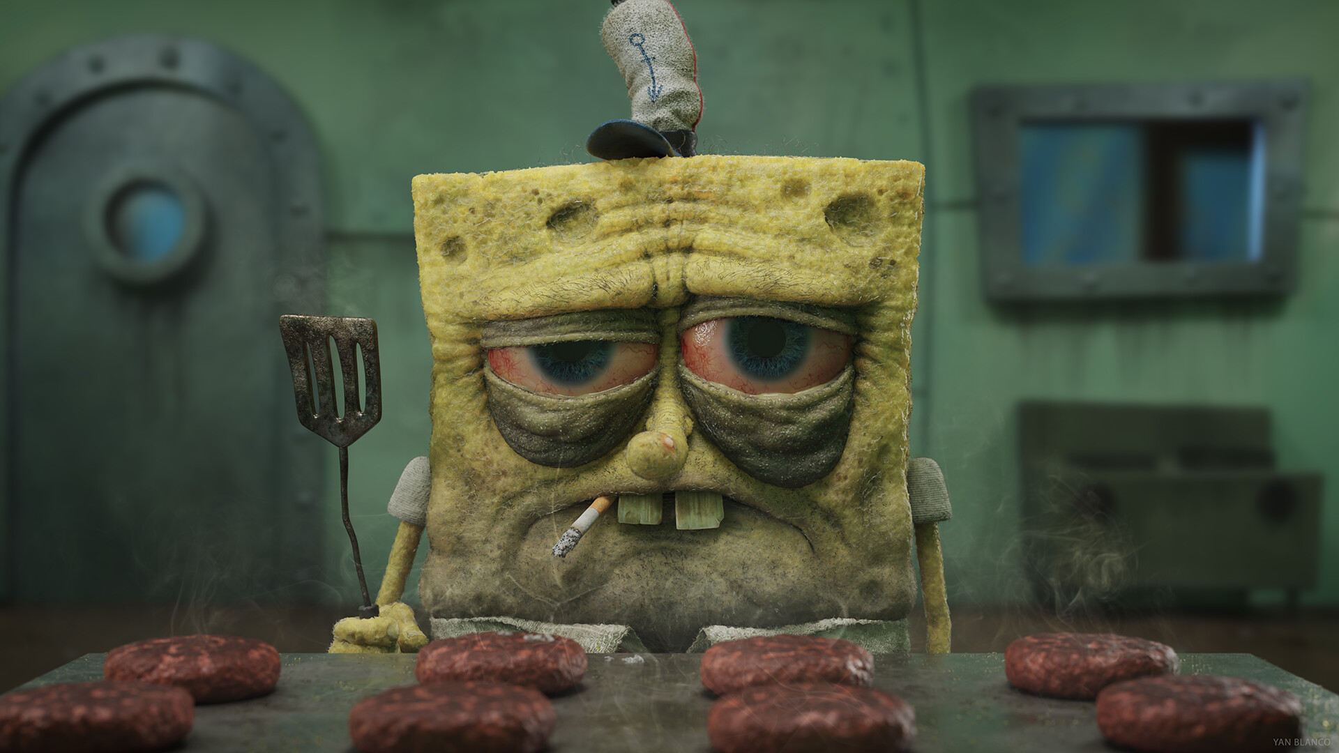 Spongebob Squarepants HD Wallpaper by Yan Blanco