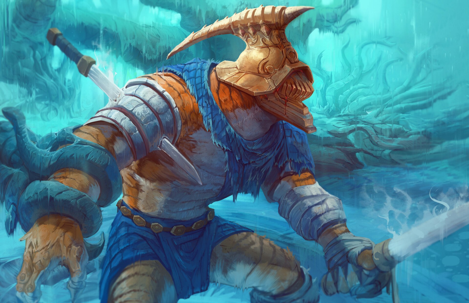 Download Fantasy Warrior Fantasy Warrior HD Wallpaper by Trung Tin Shinji