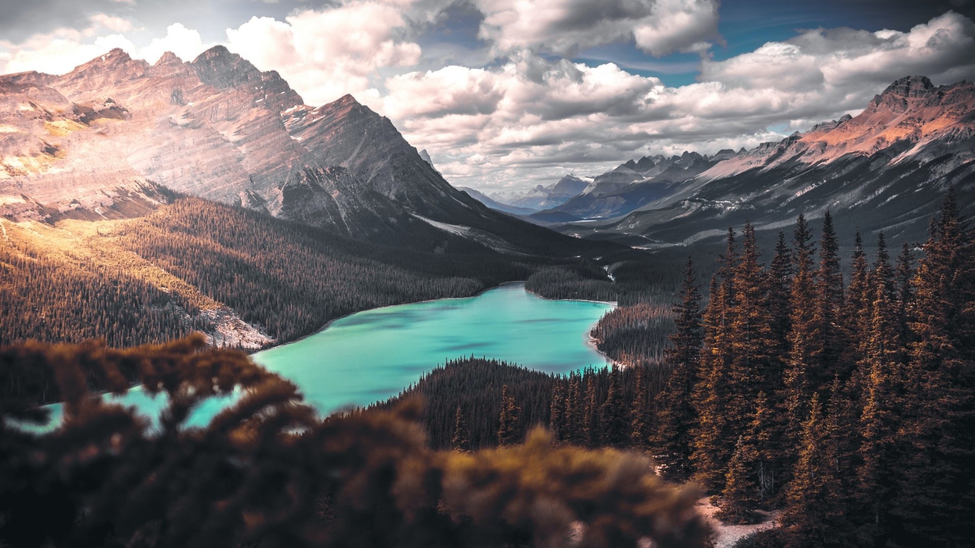 Download Nature Landscape Mountain Cloud Forest Lake HD Wallpaper ...