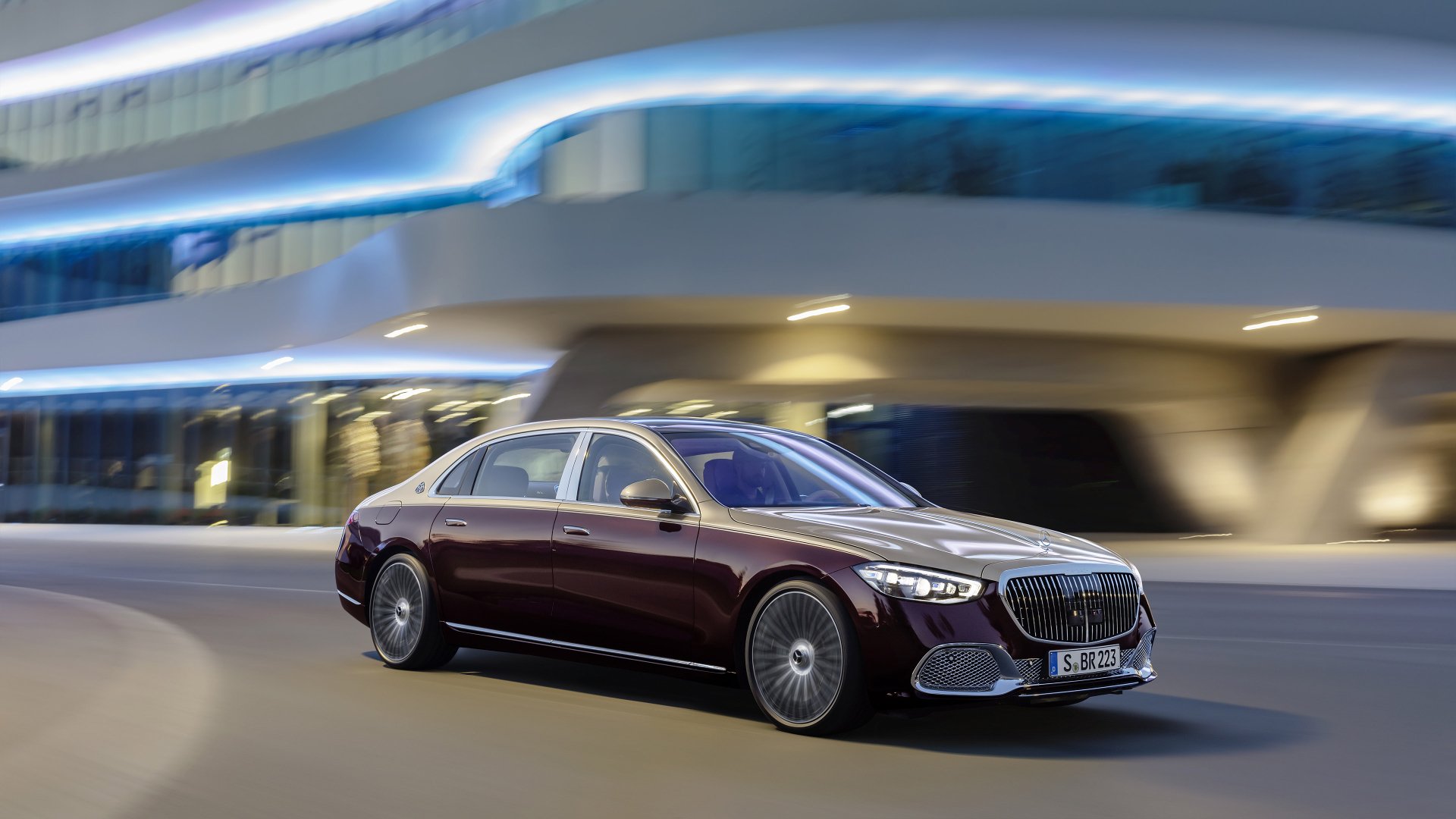 Download Purple Car Car Mercedes-Benz Vehicle Mercedes-Maybach S580 4k ...