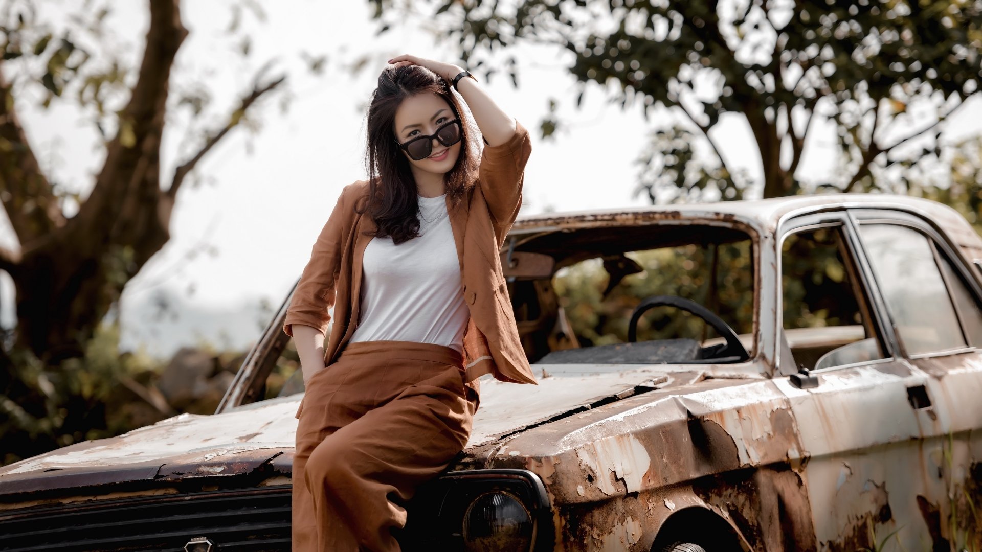 Download Mood Asian Car Woman Girls & Cars 4k Ultra HD Wallpaper