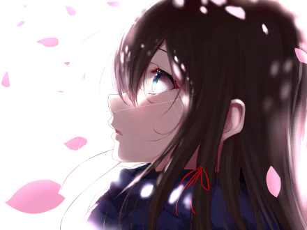 scarf blue eyes black hair Yukino Yukinoshita My Teen Romantic Comedy SNAFU Anime HD Desktop Wallpaper | Background Image