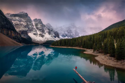 reflection mountain canadian rockies Moraine Lake photography lake HD Desktop Wallpaper | Background Image