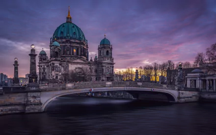 bridge Germany Berlin religious Berlin Cathedral HD Desktop Wallpaper | Background Image