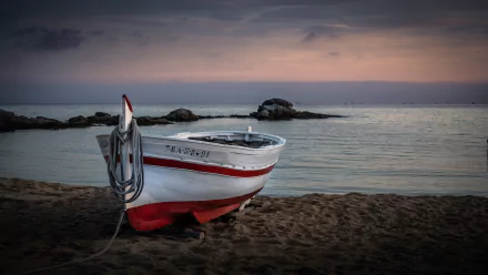 shore sea vehicle boat HD Desktop Wallpaper | Background Image