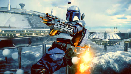bounty hunter Star Wars Kamino (Star Wars) Jango Fett video game Star Wars Battlefront II (2017) HD Desktop Wallpaper | Background Image