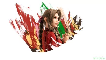 Aerith Gainsborough video game Final Fantasy VII Remake HD Desktop Wallpaper | Background Image