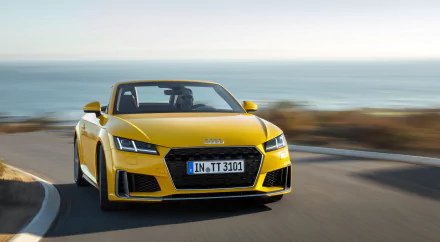 cabriolet yellow car Audi TT Audi car vehicle Audi TT Roadster HD Desktop Wallpaper | Background Image