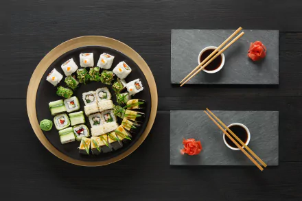 still life chopsticks food sushi HD Desktop Wallpaper | Background Image