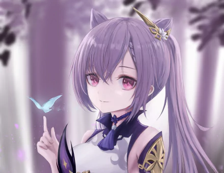 Keqing (Genshin Impact) video game Genshin Impact HD Desktop Wallpaper | Background Image