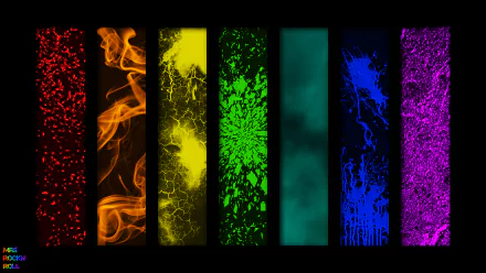  8K Ultra HD Wallpaper Rainbow Colorful Levels Abstract