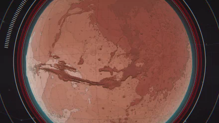 HD desktop wallpaper and background featuring the red surface of Mars, tagged with Per Aspera.