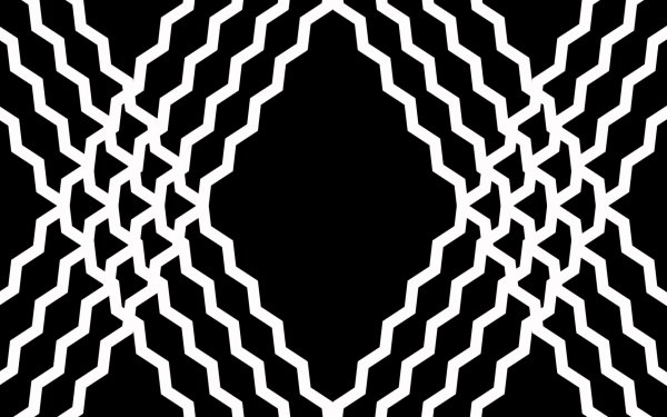 Abstract Black & White Zigzag White Black Shapes Geometry Symmetry HD Wallpaper | Background Image