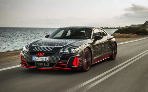 black car electric car car Audi vehicle Audi RS e-Tron GT HD Desktop Wallpaper | Background Image