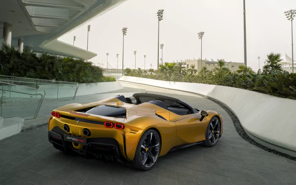 supercar car Ferrari vehicle Ferrari SF90 Spider HD Desktop Wallpaper | Background Image