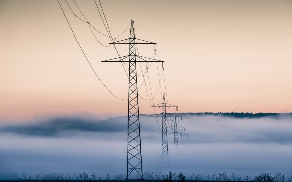 Man Made Power Line Sky Nature HD Wallpaper | Background Image