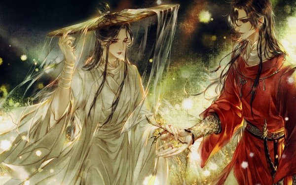Anime Tian Guan Ci Fu Crimson Rain Sought Flower Heaven Official's Blessing His Royal Highness the Crown Prince of Xianle Hua Cheng San Lang Xie Lian HD Wallpaper | Background Image