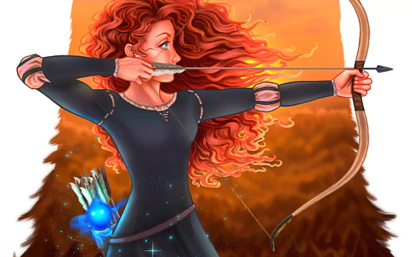 Brave Merida (Brave) princess bow movie HD Desktop Wallpaper | Background Image