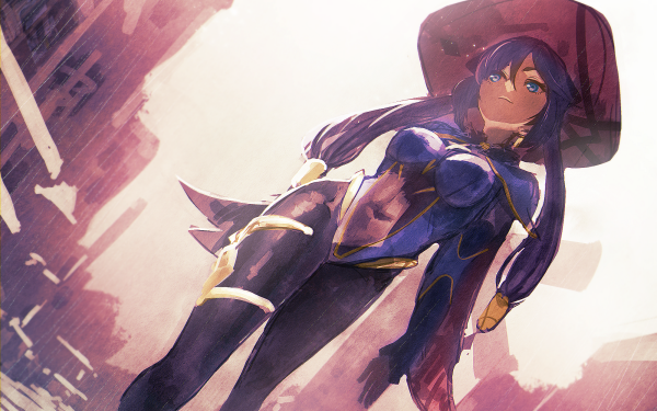 Video Game Genshin Impact Mona Blue Eyes HD Wallpaper | Background Image