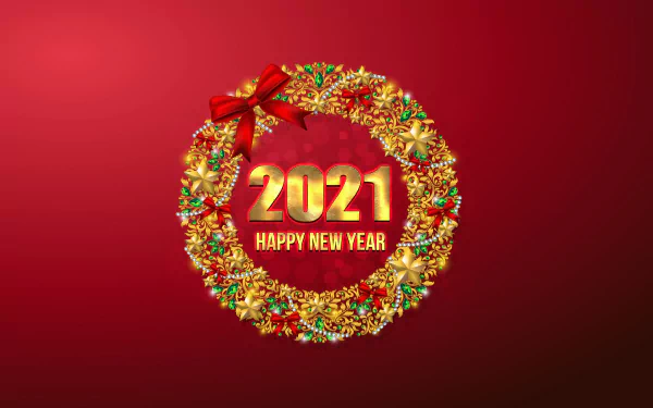 Happy New Year holiday New Year 2021 HD Desktop Wallpaper | Background Image