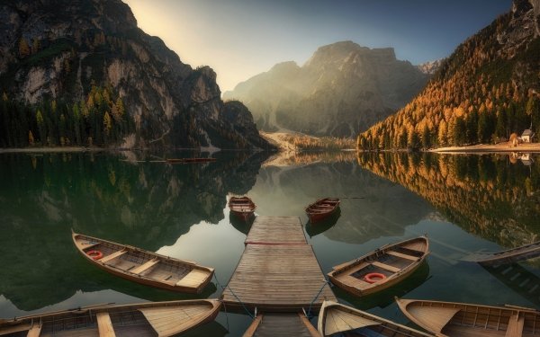Vehicles Boat Lake Reflection HD Wallpaper | Background Image