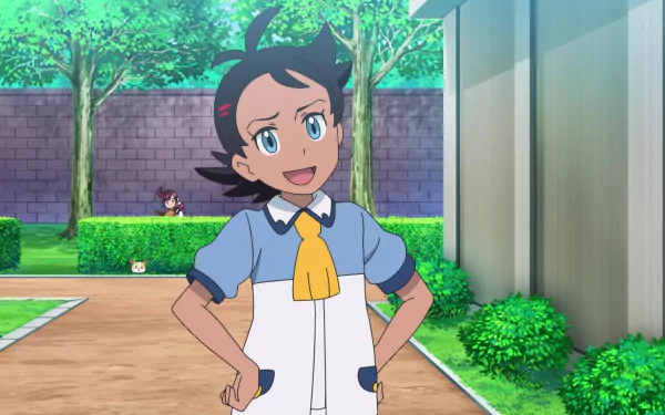 black hair school uniform blue eyes Goh (Pokémon) Anime Pokemon HD Desktop Wallpaper | Background Image
