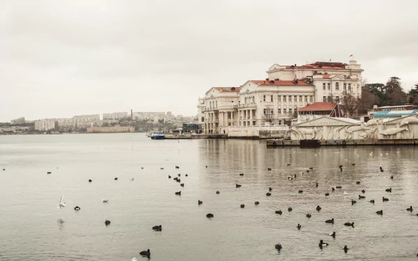 Russia Sevastopol crimea sea man made city HD Desktop Wallpaper | Background Image