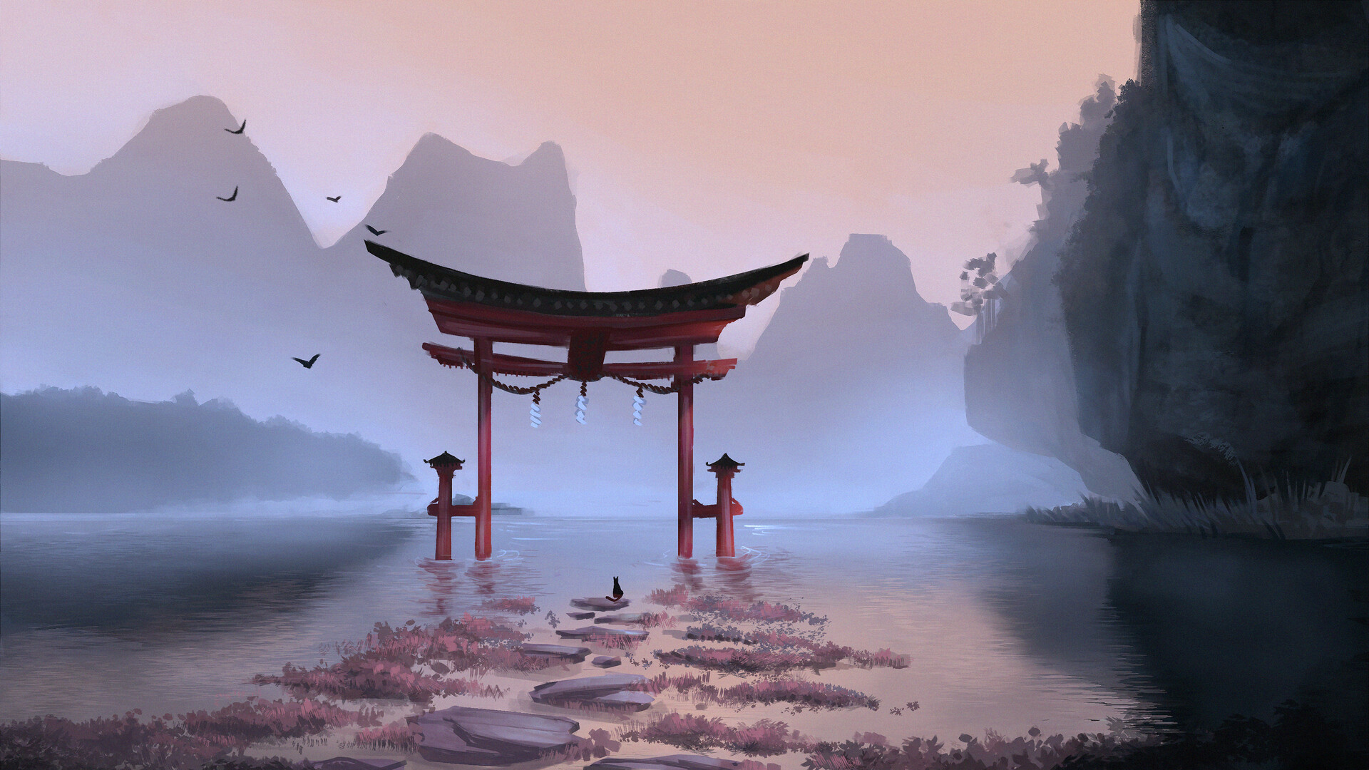 Sacred Shrines Anime Art Wallpapers: Hd Manga Epic Fan Art (@wallpapers)