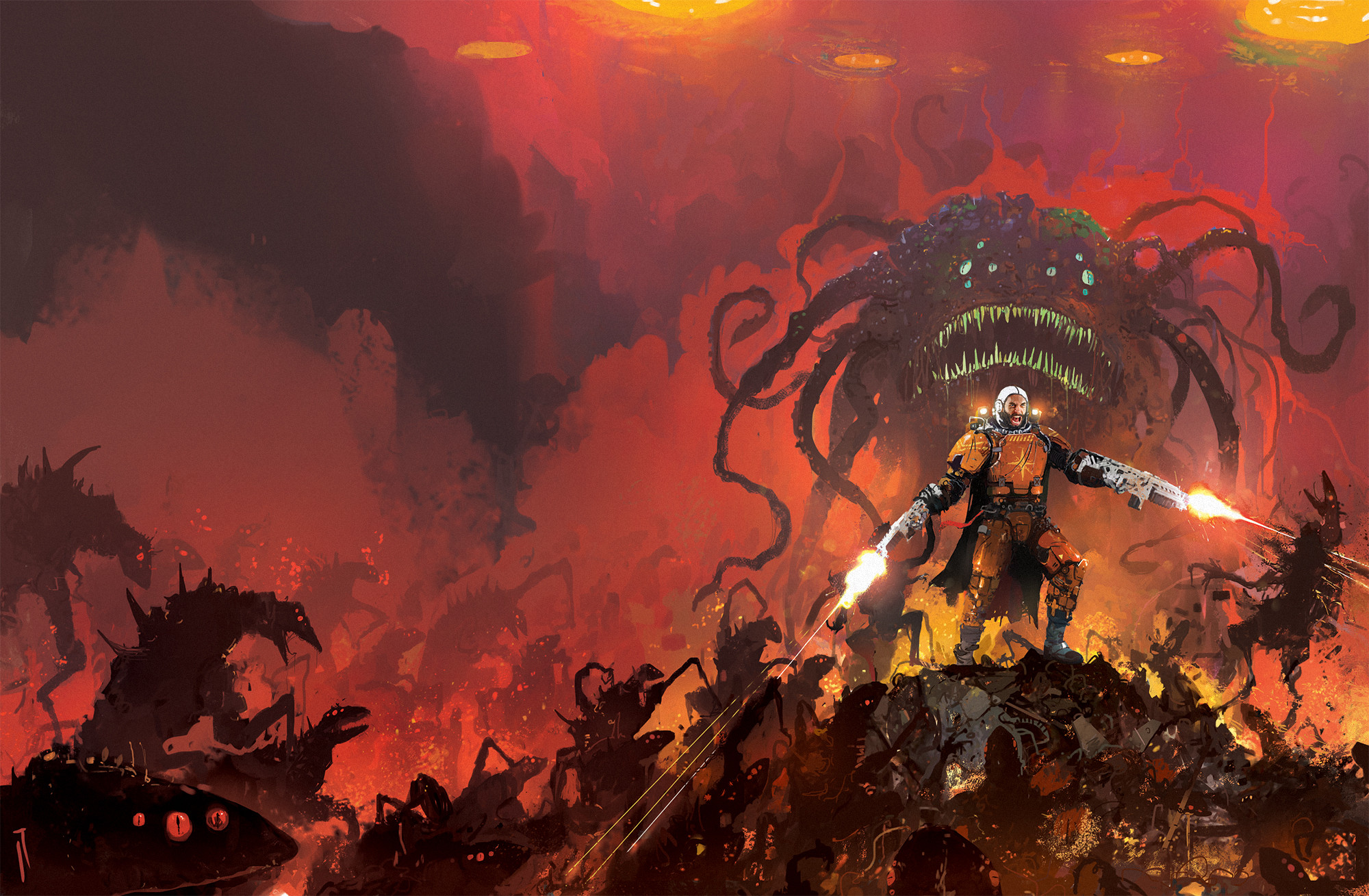 Video Game Doom Hd Wallpaper By Ismail Inceoglu