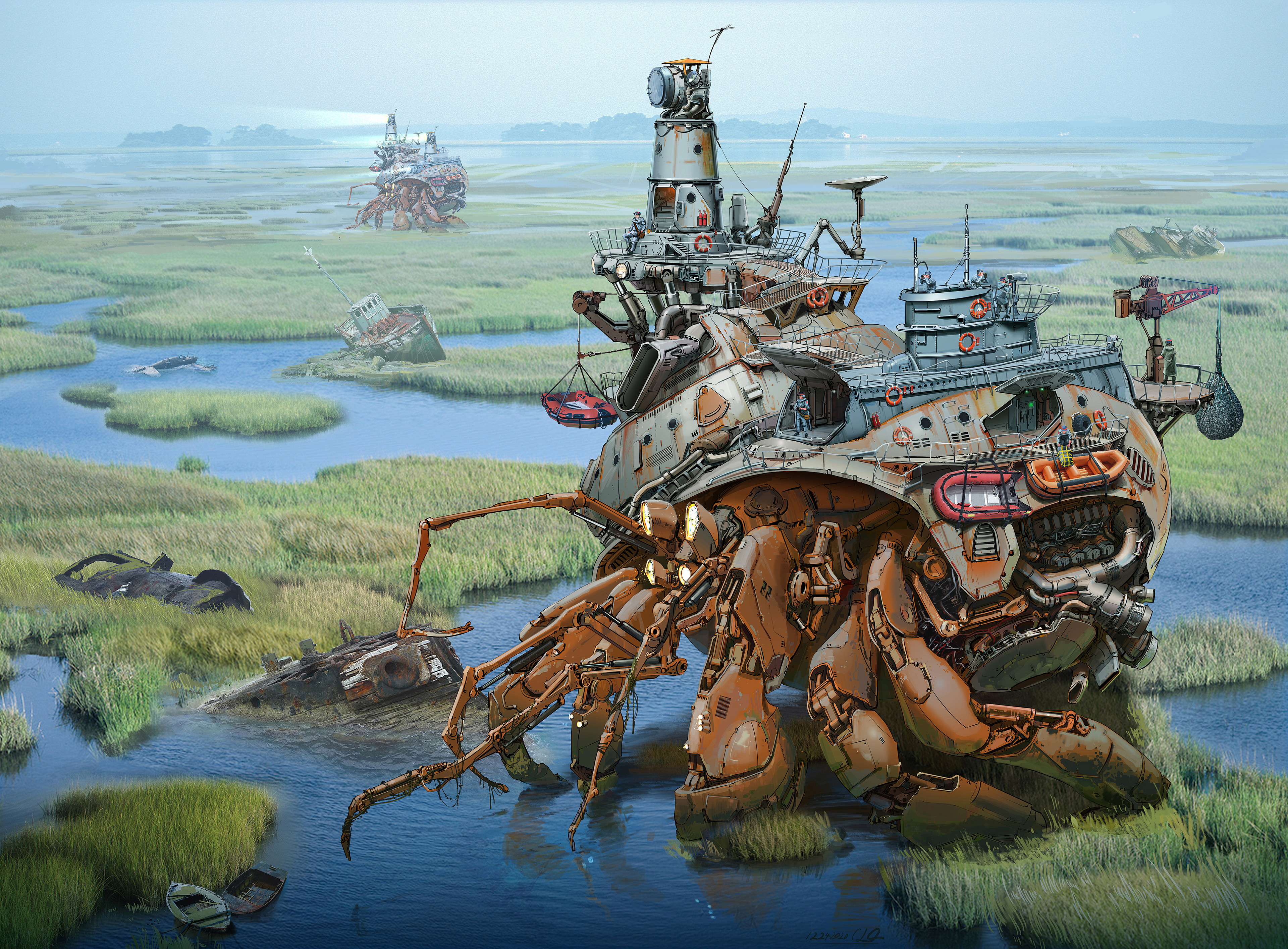 Hermit Crab Walker by longque Chen