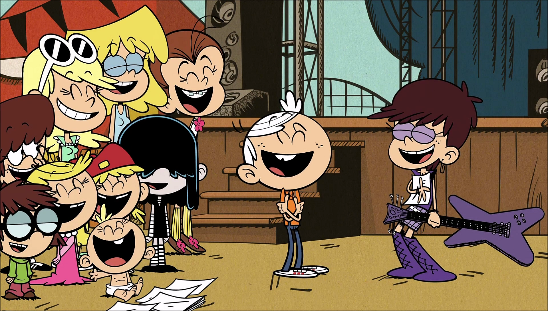 The Loud House: Lincoln and Luna Loud HD Wallpaper