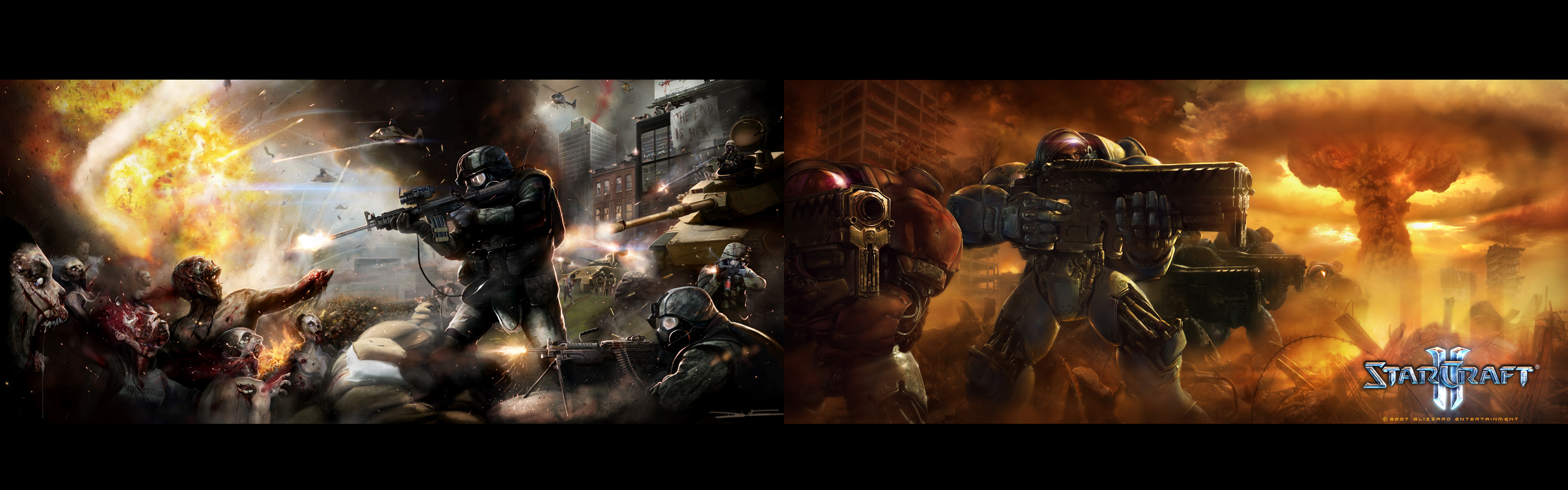 Video game crossover featuring World War Z and Starcraft II