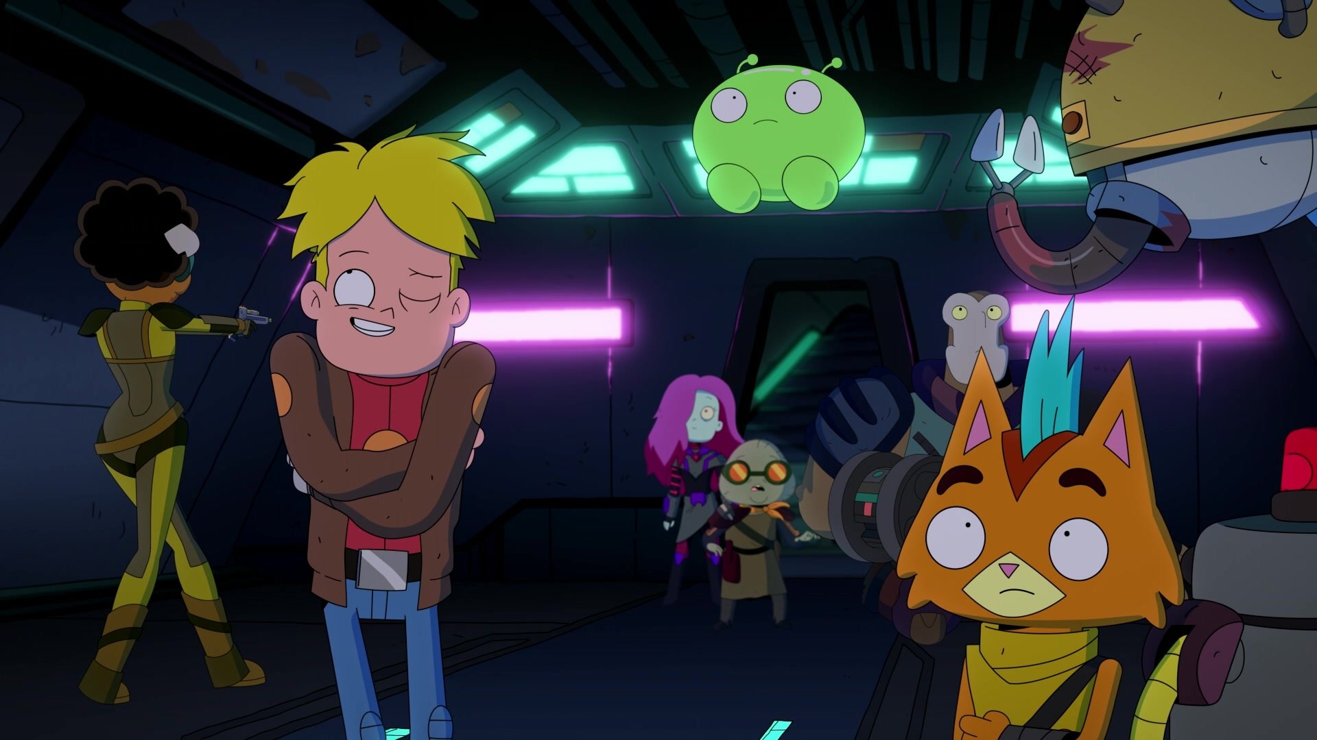 Download KVN (Final Space) Mooncake (Final Space) Fox (Final Space) Clarence Polkawitz Ash Graven Nightfall (Final Space) Little Cato (Final Space) Gary Goodspeed TV Show Final Space HD Wallpaper