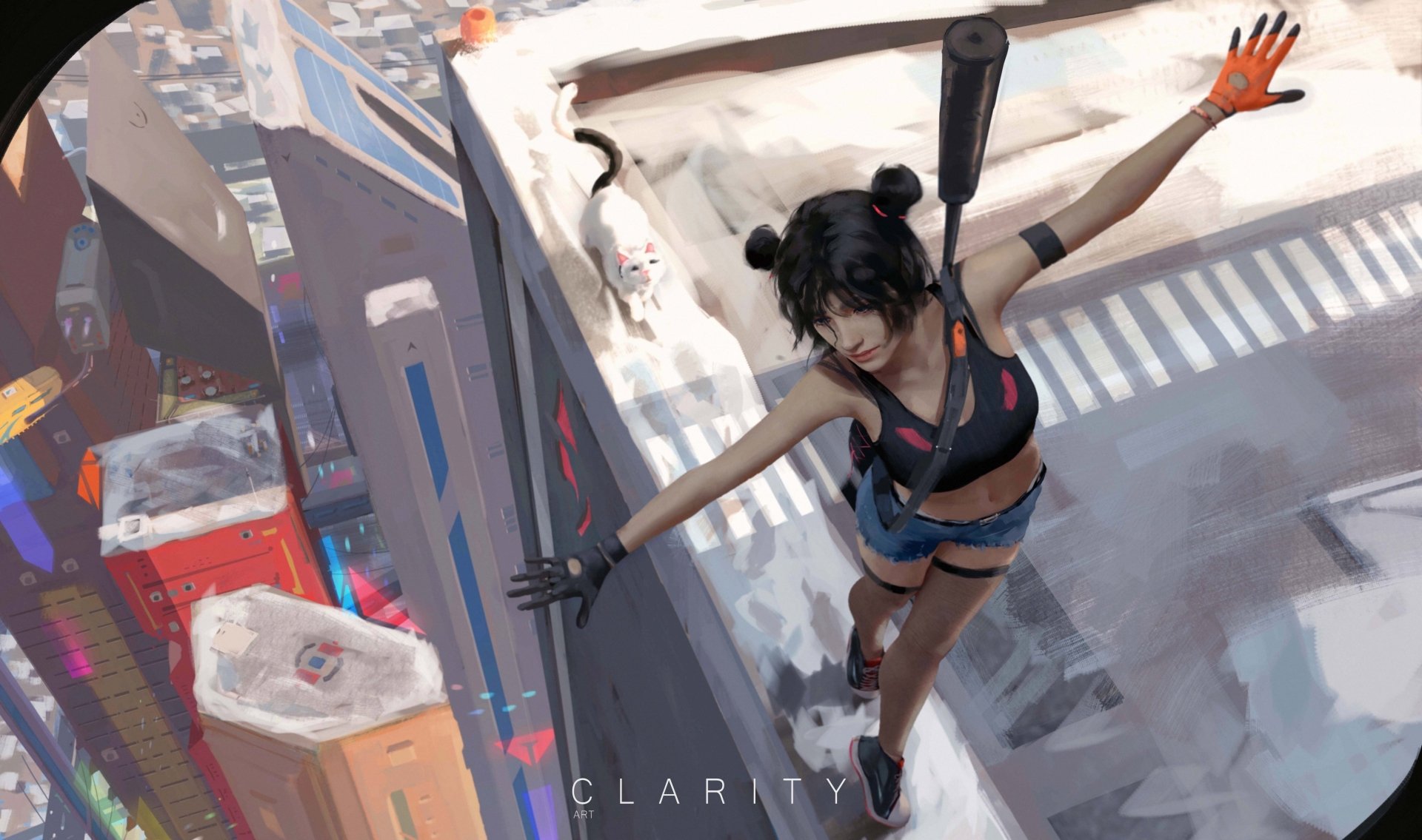 4K Ultra HD Anime Cat Girl: Urban Leap of Clarity by CLA RITY ...