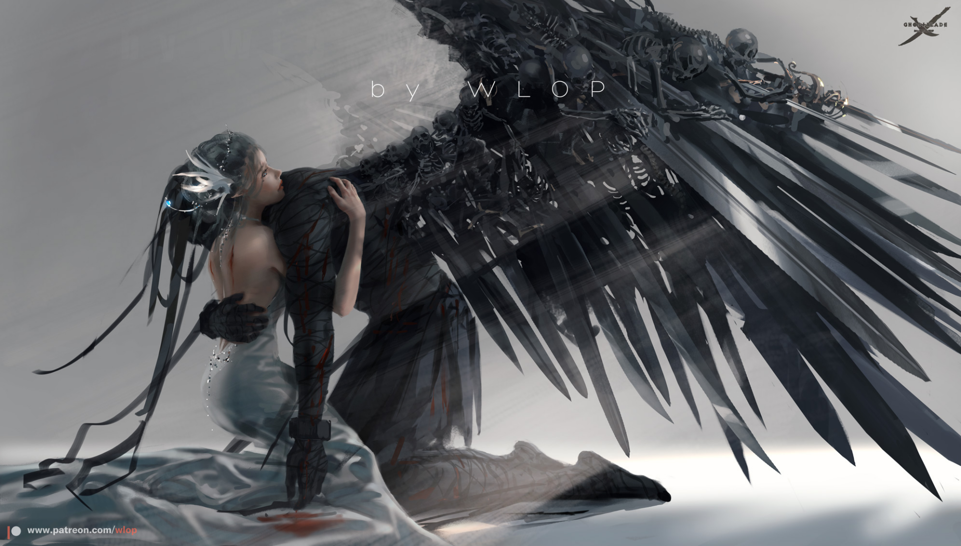 Download Comic GhostBlade HD Wallpaper by Wang Ling