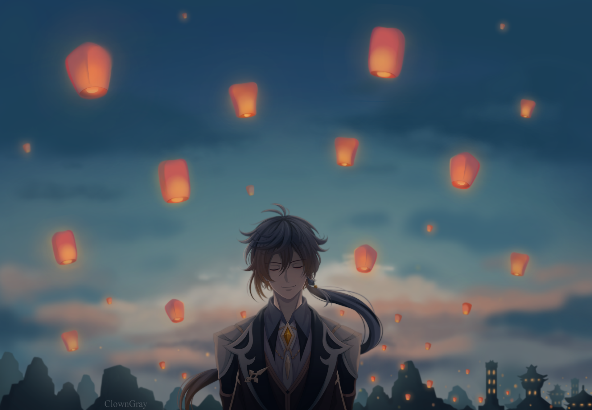 Download Zhongli (Genshin Impact) Video Game Genshin Impact HD Wallpaper by ClownGray