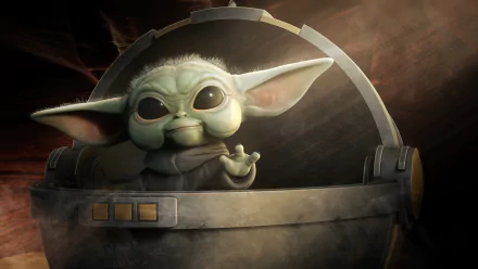 Grogu (Star Wars) Star Wars baby yoda TV Show The Mandalorian (TV Show) HD Desktop Wallpaper | Background Image
