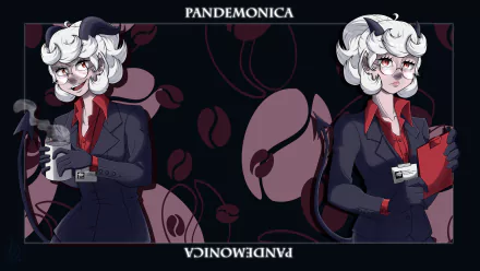 Pandemonica (Helltaker) Helltaker (Character) video game Helltaker HD Desktop Wallpaper | Background Image