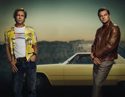 Leonardo Dicaprio Brad Pitt movie Once Upon A Time In Hollywood HD Desktop Wallpaper | Background Image