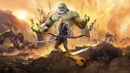 Clint Barton Hawkeye video game Marvel's Avengers HD Desktop Wallpaper | Background Image