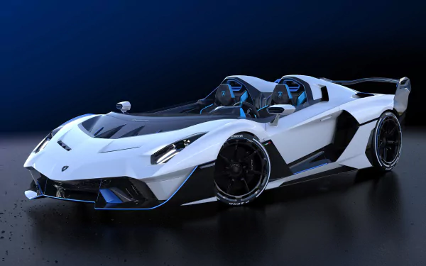 supercar white car car Lamborghini vehicle Lamborghini SC20 HD Desktop Wallpaper | Background Image