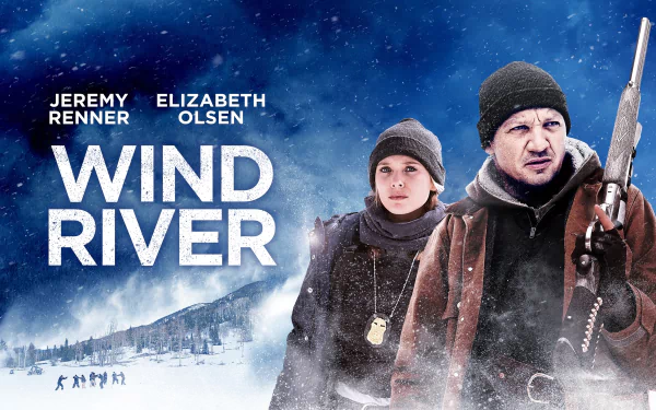 Elizabeth Olsen Jeremy Renner movie Wind River HD Desktop Wallpaper | Background Image