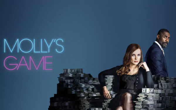 Jessica Chastain Idris Elba movie Molly's Game HD Desktop Wallpaper | Background Image