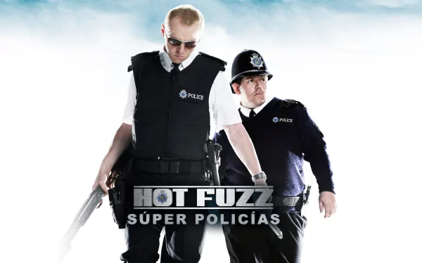 Simon Pegg Nick Frost movie Hot Fuzz HD Desktop Wallpaper | Background Image